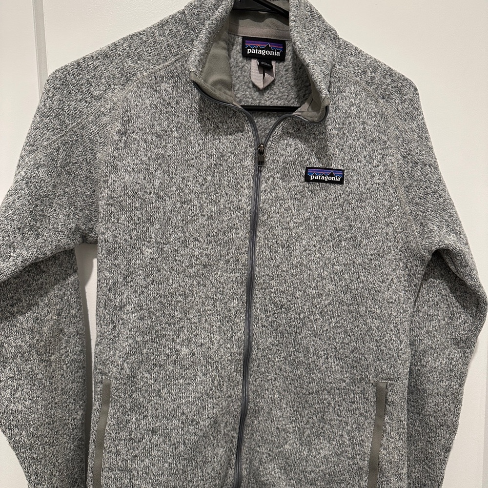 Patagonia Heathered Gray Zip-Up Fleece